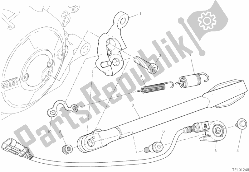 Todas as partes de Ficar do Ducati Diavel 1260 S Brasil 2020
